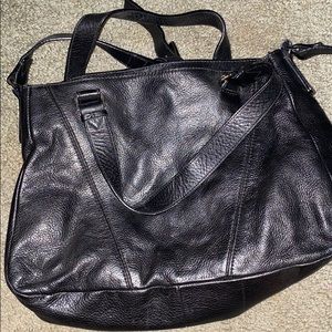 Black Leather Purse